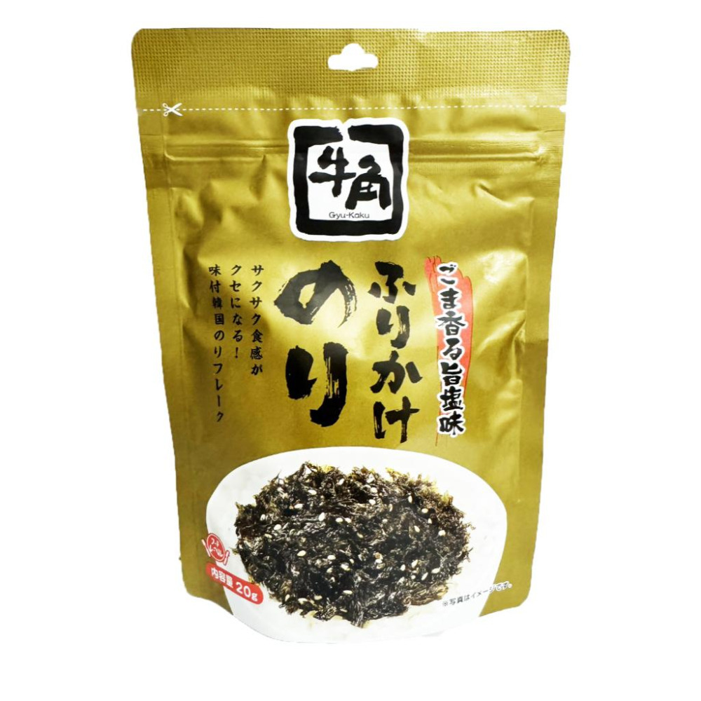 富士菓舖 🔥衝評價超低價 日本牛角胡麻鹽味海苔酥20g 灑飯料 香鬆 飯友 飯糰料 拌飯 拌麵 海苔酥-細節圖4