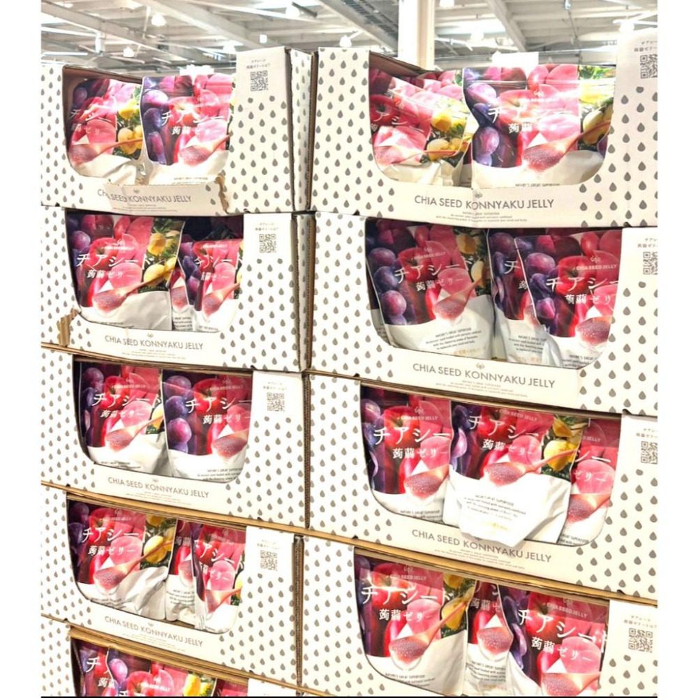 富士菓舖 🔥衝評價超低價 奇亞籽蒟蒻果凍60入 家庭包 日本costco好市多 低卡 蒟蒻-細節圖2