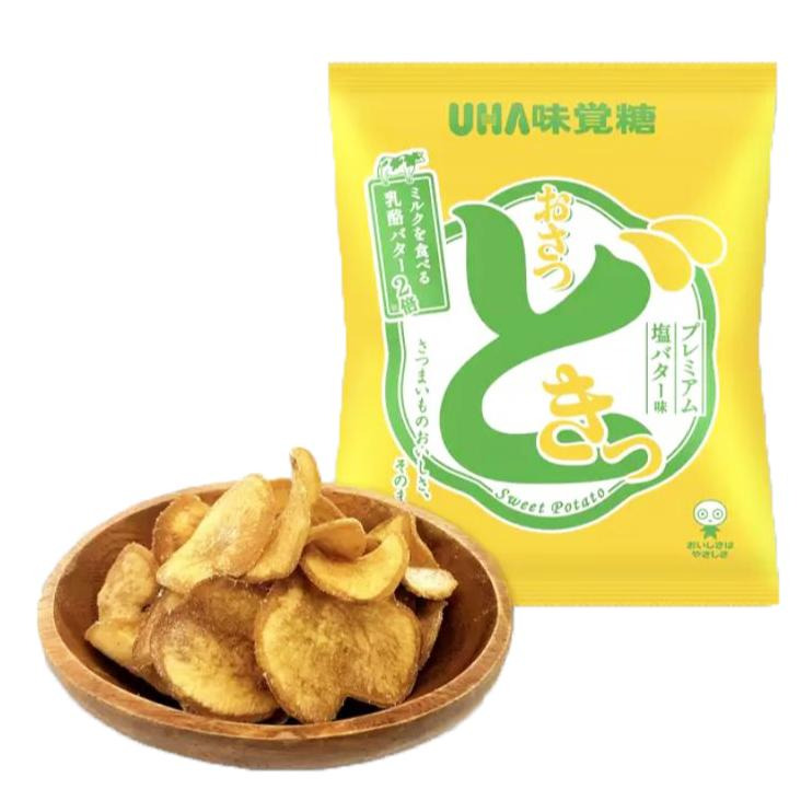 富士菓舖 🔥衝評價超低價 味覺糖UHA地瓜片 濃厚奶香鹹奶油/蘋果派 日本costco好市多 番薯片-細節圖4