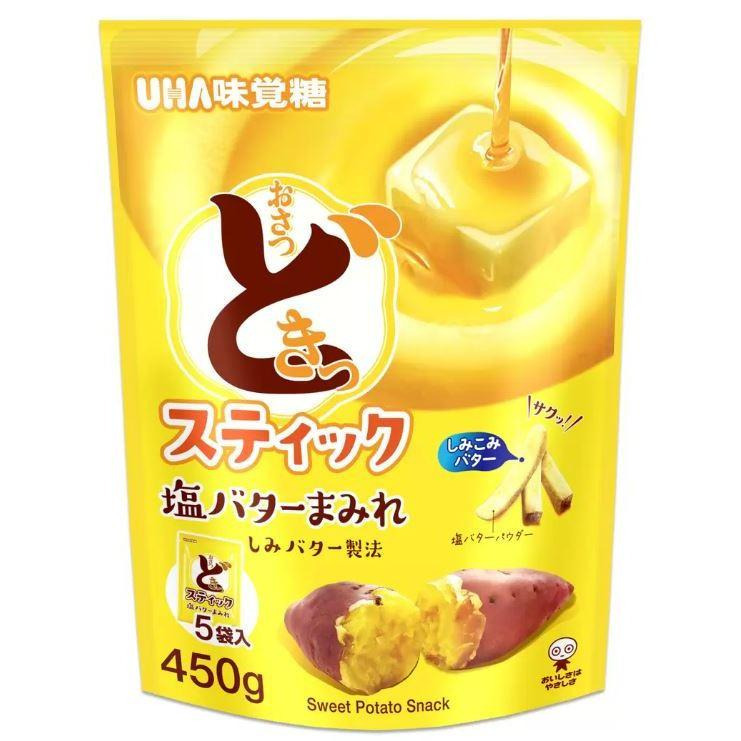 富士菓舖 🔥衝評價超低價 UHA味覺糖 鹽奶油地瓜條5袋入 日本costco好市多 地瓜餅-細節圖2