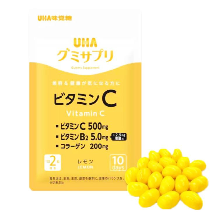富士菓舖 🔥衝評價超低價UHA味覺糖 維他命C 補充軟糖（檸檬口味）100日份200粒 家庭號日本costco好市多-細節圖5