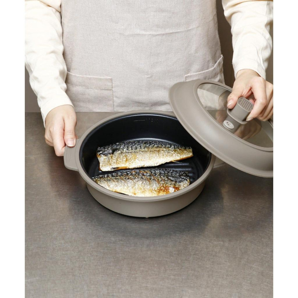 富士菓舖 🔥衝評價超低價 3coin KITINTO微波爐料理神器(深鍋型1.1L) 煎炒煮蒸炊簡單搞定 微波爐鍋具-細節圖6