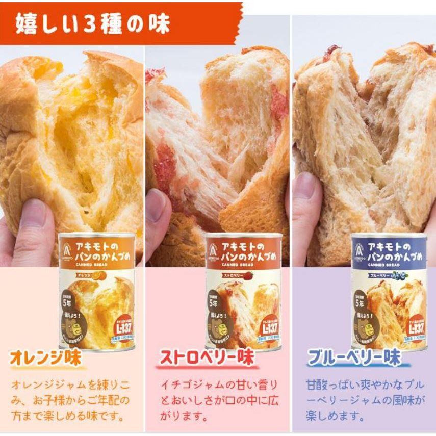 富士菓舖 🔥衝評價超低價 5年長期保存防災食品 日本秋元麵包易開罐6入組 草莓/藍莓/橘子 地震避難 露營 登山 旅遊-細節圖3