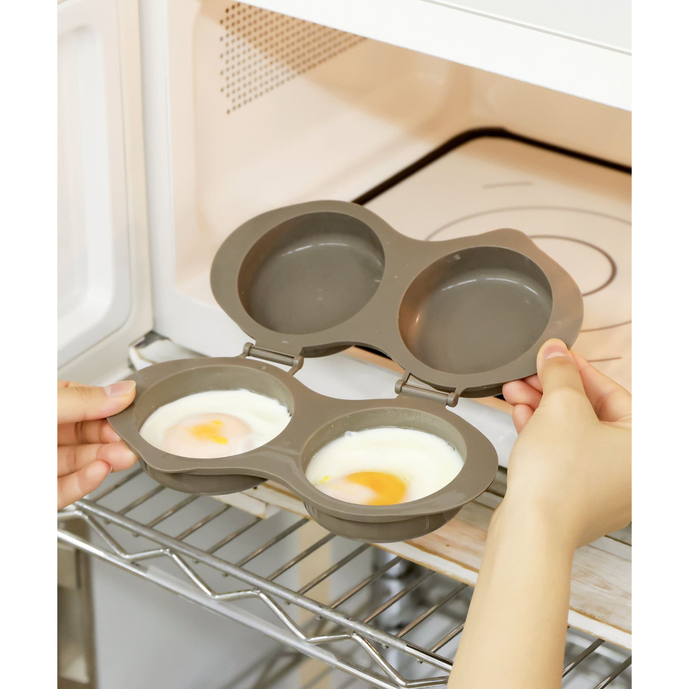 富士菓舖 🔥衝評價超低價 3coin KITINTO微波爐煎蛋神器(單/雙) 荷包蛋 微波爐料理-規格圖7