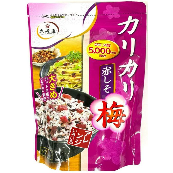 富士菓舖 🔥衝評價超低價 大森屋紅紫蘇脆梅乾拌飯料400g 家庭包 飯糰 飯友灑飯料 茶泡飯 日本costco好市多-細節圖6