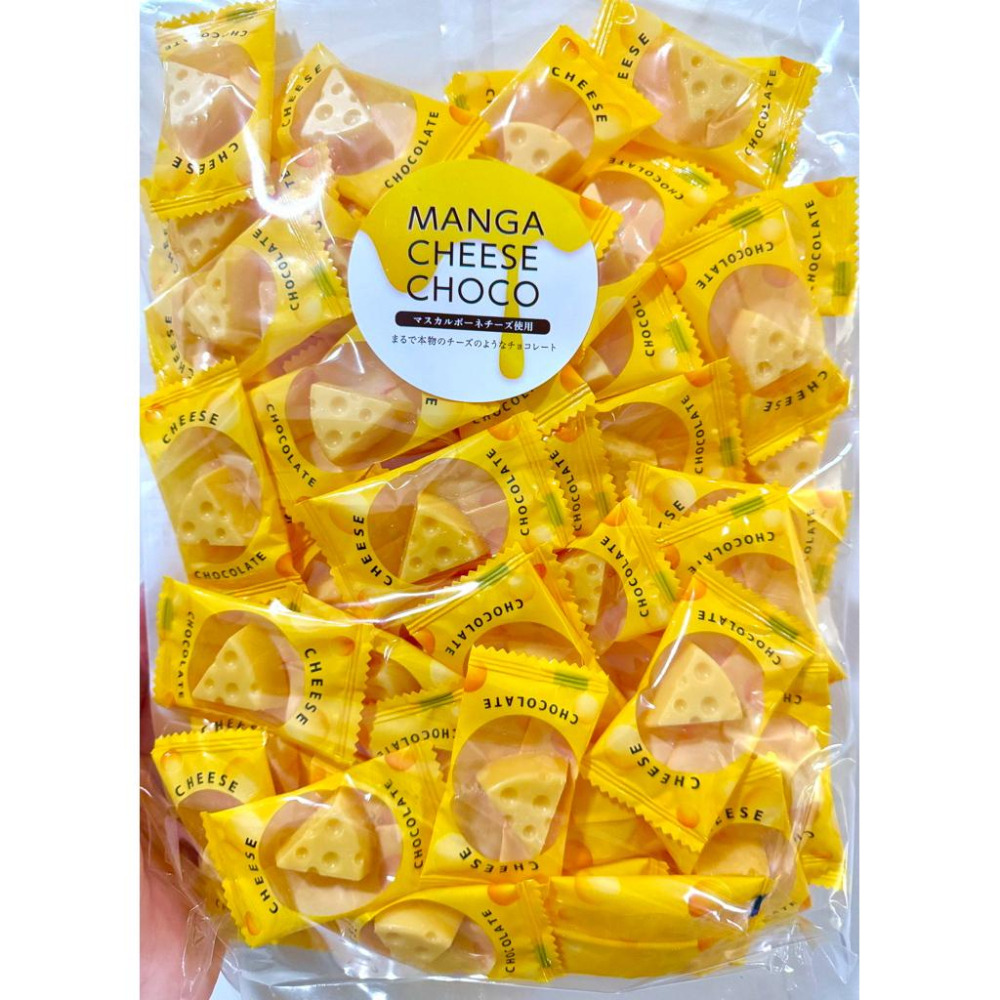 富士菓舖 🔥衝評價超低價 MANGA馬斯卡彭乳酪巧克力400g大包(約80入) 乳酪造型 起司巧克力-細節圖2