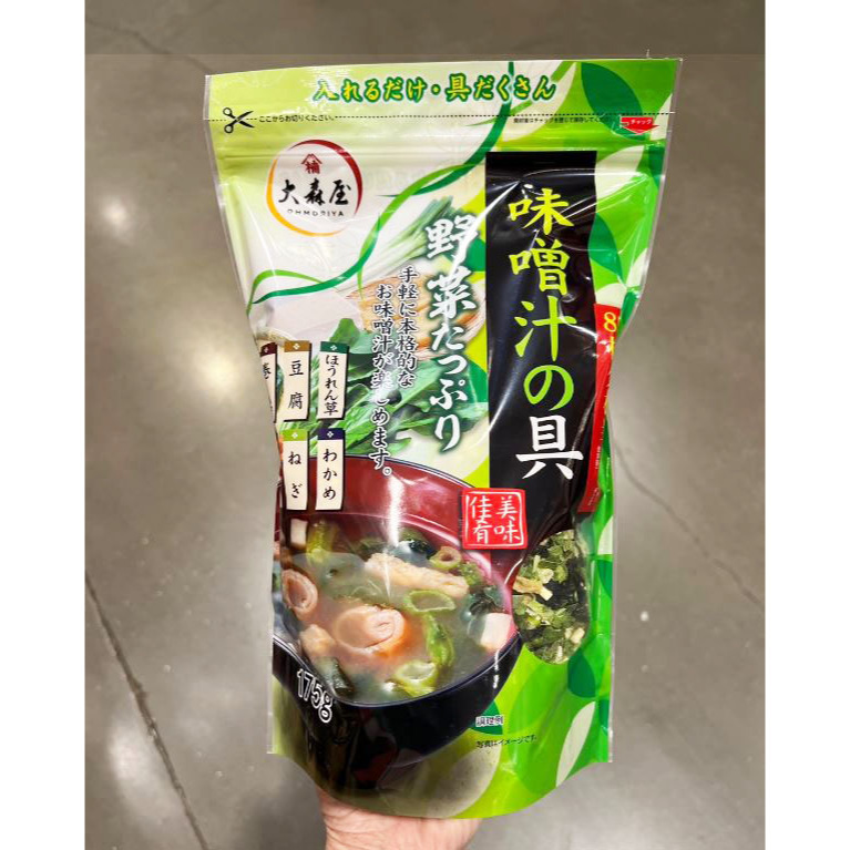 富士菓舖 🔥衝評價超低價 大森屋味噌湯乾燥湯料 6種料 家庭包 野菜 海帶 豆腐 泡麵料 味噌湯料-細節圖2
