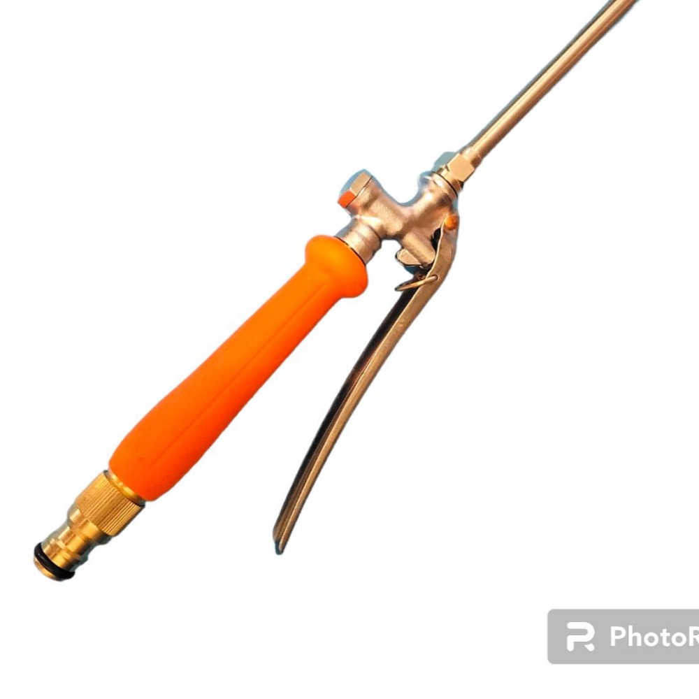 長桿 48公分 銅手柄 清洗噴槍 長桿噴槍 空調 清洗水槍 洗車灌溉花灑 加長水槍 多功能水槍 澆花 洗車-細節圖2