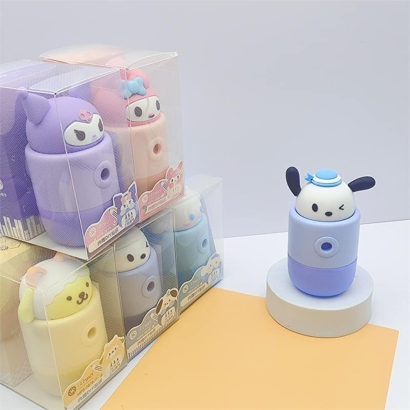 寶貝童裝🍭台灣現貨 高雄出🍭萌萌三麗鷗 手動削鉛筆機-規格圖1