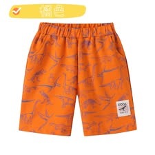 恐龍短褲-橘-規格圖1