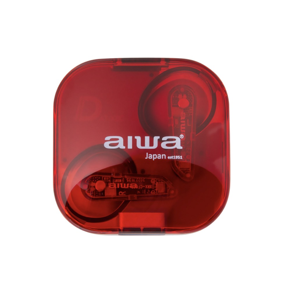 AIWA 愛華 真無線藍牙耳機 AT-X80D.紅-細節圖3