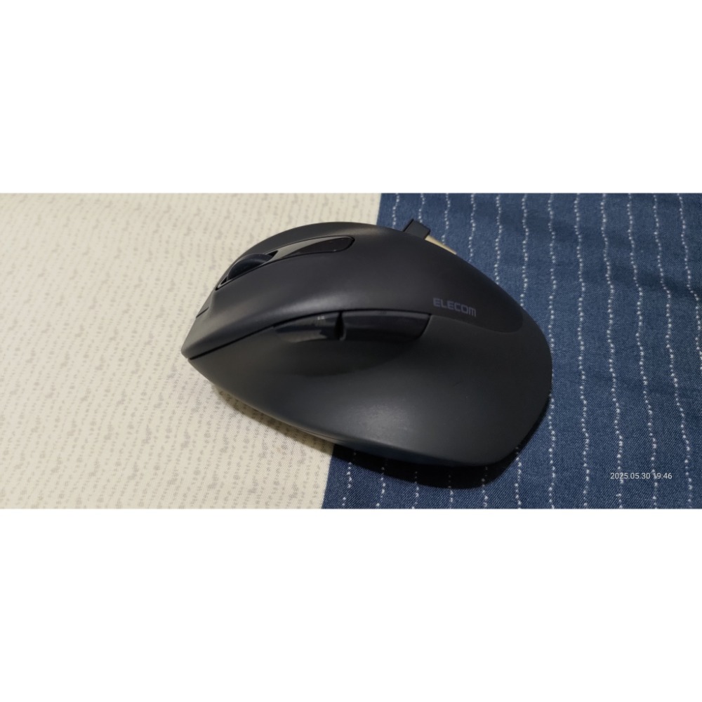 ［二手轉售］【日本ELECOM】EX-G人體工學 無線靜音5鍵式滑鼠S  黑色   適合女生 小手型-細節圖3