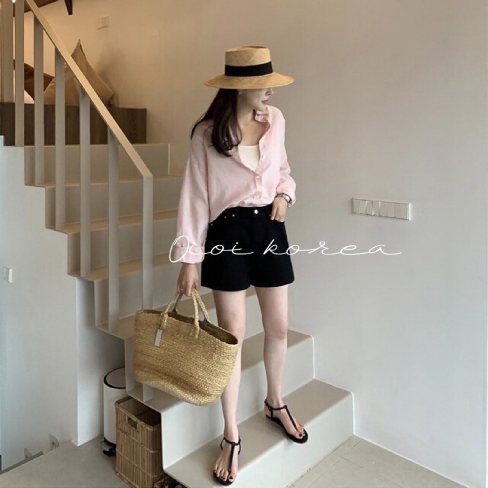 A962 韓國製 牛皮 ｜正韓韓國代購｜真皮 T字 繞踝 平底 涼鞋｜OIOI KOREA｜-細節圖5