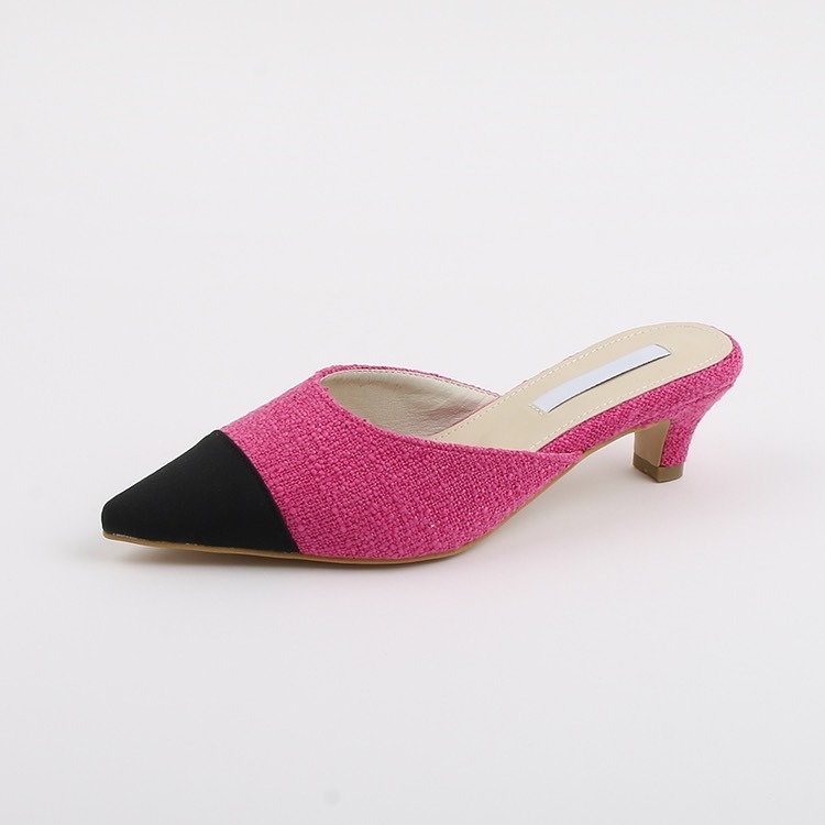 A963 尖頭 4cm ｜正韓韓國代購｜質感 穆勒跟鞋 高跟拖鞋｜OIOI KOREA-細節圖7