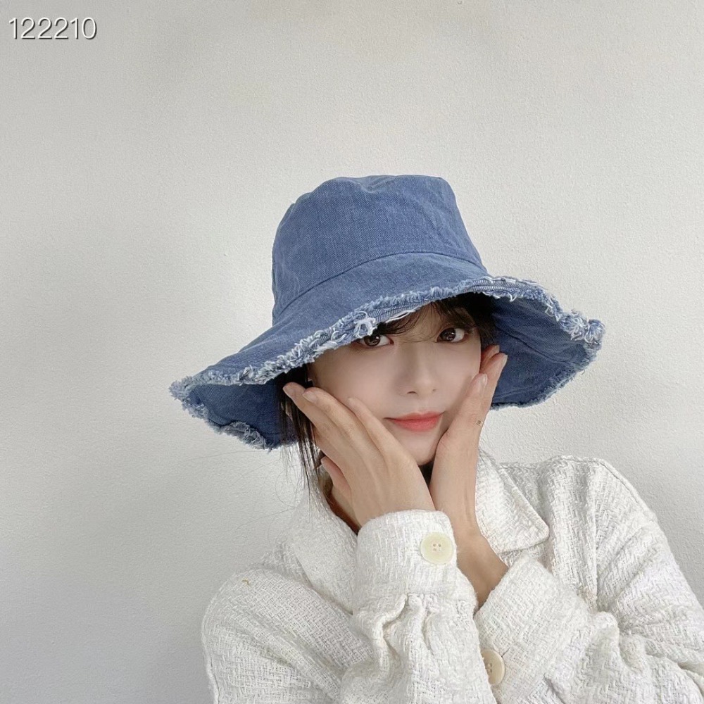 C064 素色 牛仔 ｜正韓韓國代購｜休閒 漁夫帽 遮陽 帽子｜OIOI KOREA｜東大門空運｜-細節圖4