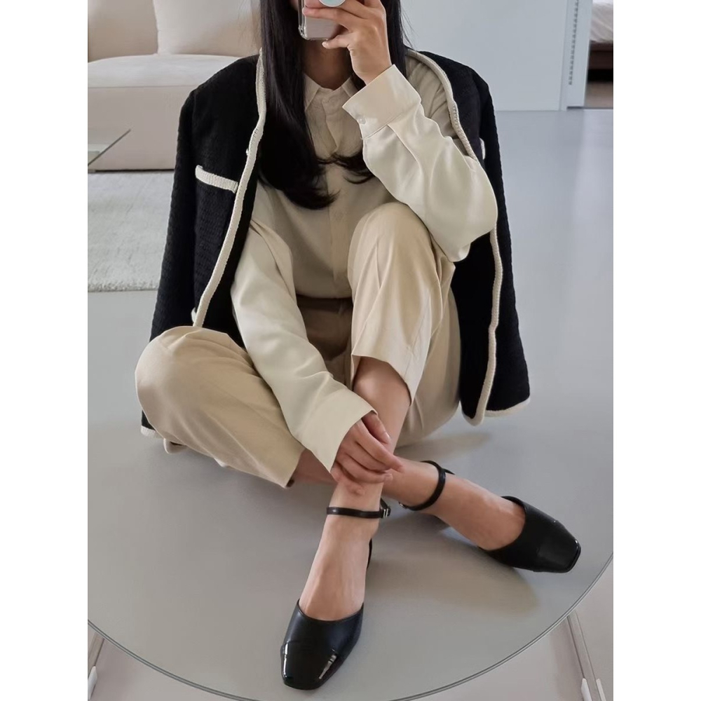 小香風 A157 瑪麗珍鞋 包頭 圓頭 平底 ｜OIOI KOREA｜正韓韓國代購｜2203-細節圖3