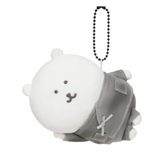 正版 日本購回 長野熊 素描風吊飾 作務衣熊 長野老師 NAGANO ナガノながの-細節圖4