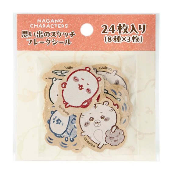 正版 日本購回 長野熊 素描風吊飾 回憶的素描 碎片貼紙 NAGANO ナガノながの-細節圖2