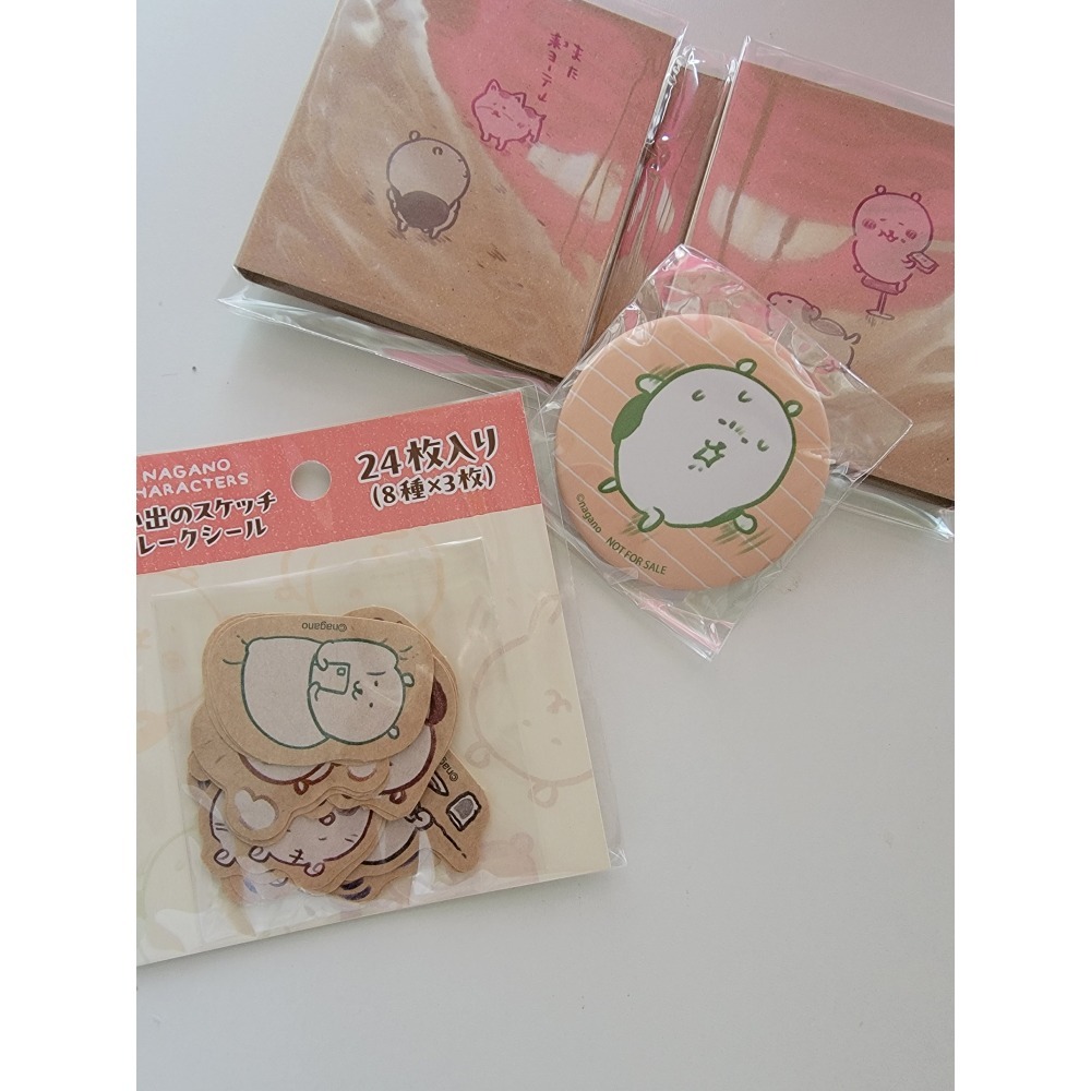 正版 日本購回 長野熊 素描風吊飾 回憶的素描 碎片貼紙 NAGANO ナガノながの-細節圖3