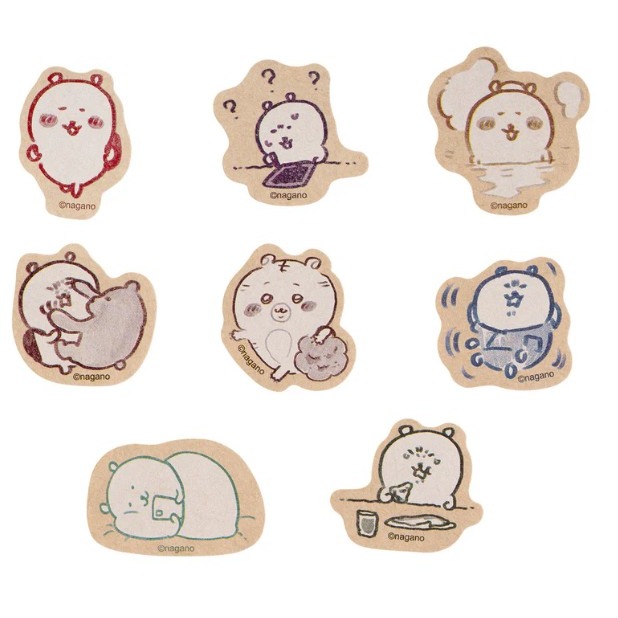 正版 日本購回 長野熊 素描風吊飾 回憶的素描 碎片貼紙 NAGANO ナガノながの-細節圖6