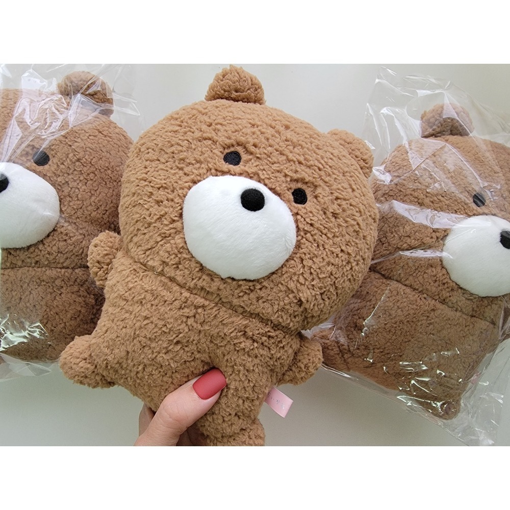 現貨 正版 官方購買  Chiikawa 吉伊卡哇的小熊 咖啡色小熊 鈴鐺熊  鈴鐺小熊 圓臉 安撫娃娃-細節圖5