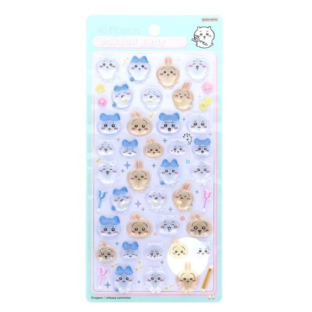 正版 日本帶回 吉伊卡哇 立體 水晶 貼紙 水滴-規格圖6