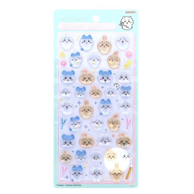 正版 日本帶回 吉伊卡哇 立體 水晶 貼紙 水滴-規格圖6