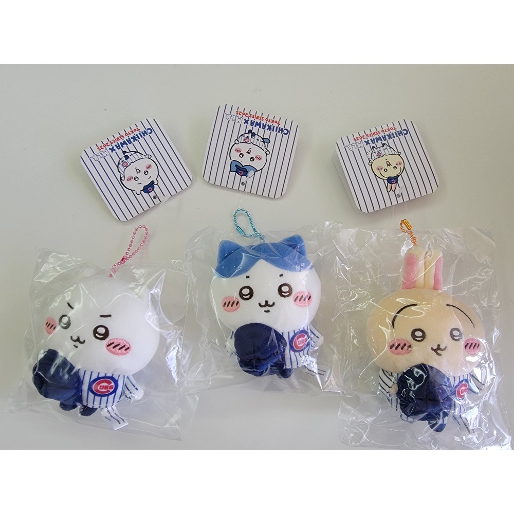 日本購回  吉伊卡哇×MLB TOKYO SERIES 吊飾 棒球 小熊隊 東京棒球-細節圖5