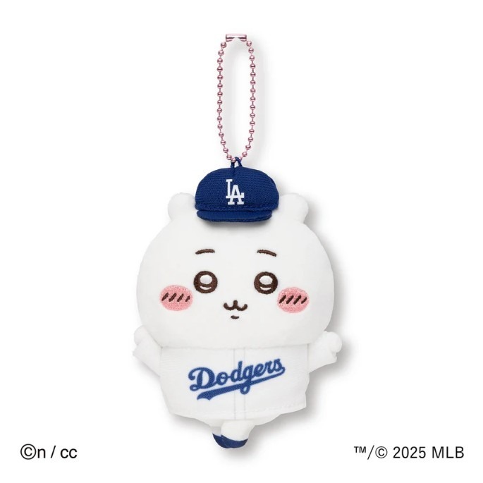 日本購回  吉伊卡哇×MLB TOKYO SERIES 吊飾 棒球 道奇隊  東京棒球-細節圖2