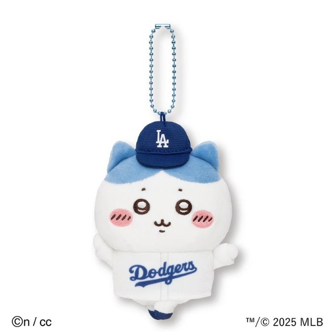 日本購回  吉伊卡哇×MLB TOKYO SERIES 吊飾 棒球 道奇隊  東京棒球-細節圖3