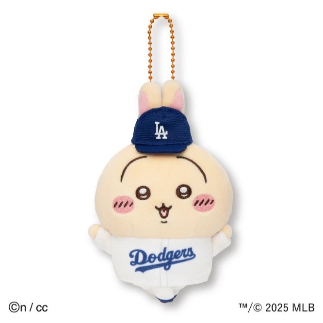 日本購回  吉伊卡哇×MLB TOKYO SERIES 吊飾 棒球 道奇隊  東京棒球-細節圖4