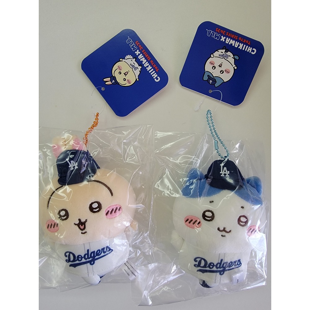 日本購回  吉伊卡哇×MLB TOKYO SERIES 吊飾 棒球 道奇隊  東京棒球-細節圖5