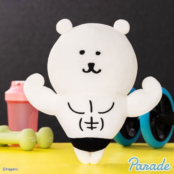 正版 日版 日本購回 長野熊 肌肉熊 健身熊 健美熊  絨毛娃娃 JOKER BEAR PARADE 景品-細節圖2