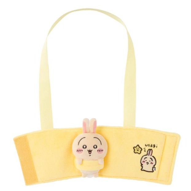 正版 日本帶回  Chiikawa 吉伊卡哇 手提水壺套 立體 絨毛 娃娃 杯帶 杯套 手提杯袋 手提杯套-規格圖11