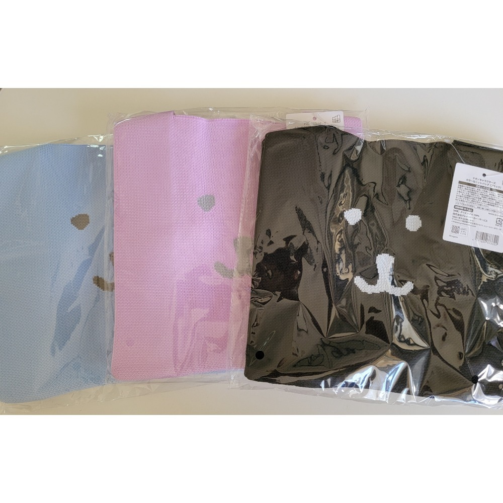 吉伊卡哇 NAGANO 自嘲熊 Nagano Characters 彩色針織包 (黑色) 活動式肩帶 揹帶-細節圖6