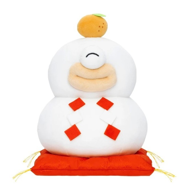 正版 日本帶回 Chiikawa 吉伊卡哇 奧德 鏡餅-規格圖2