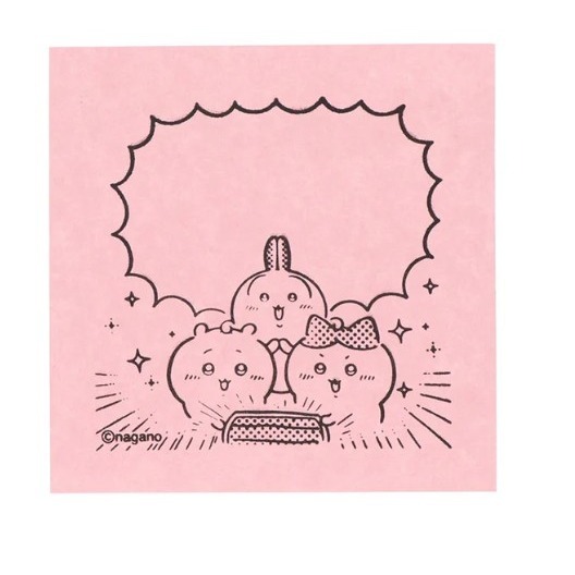 正版 日本帶回 Chiikawa x Sanrio 便條紙印章 Memo Pon 3 (友情)-規格圖2