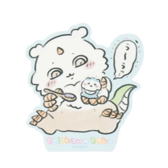 正版 日本帶回 Chiikawa baby系列 可貼在手機上的貼紙 多款 古本 小桃 烏蕯奇 小八 獅蕯 那孩子-規格圖4
