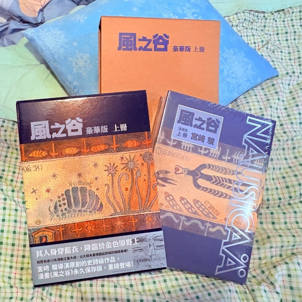 宮崎駿 風之谷豪華版 上冊  漫畫 娜烏西卡 精裝版 盒裝版 書本封膜完整近全新-細節圖3