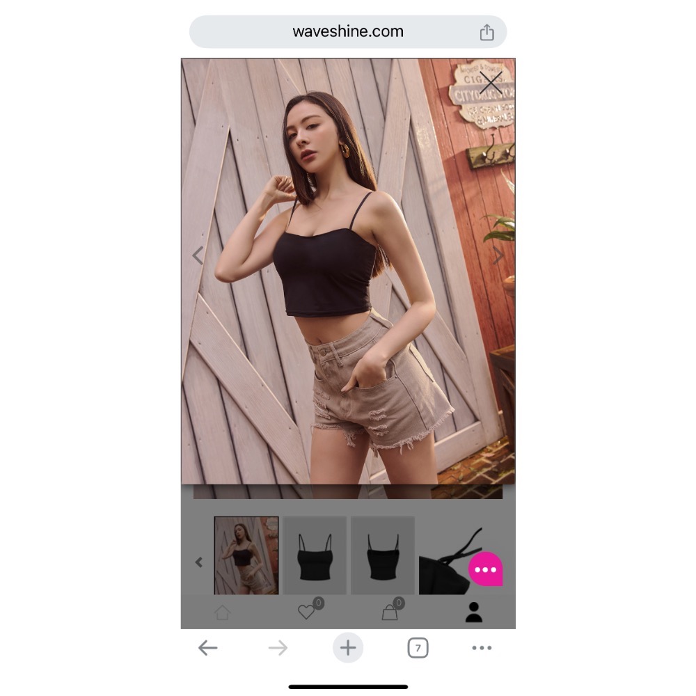 wave shine細肩背心-細節圖5