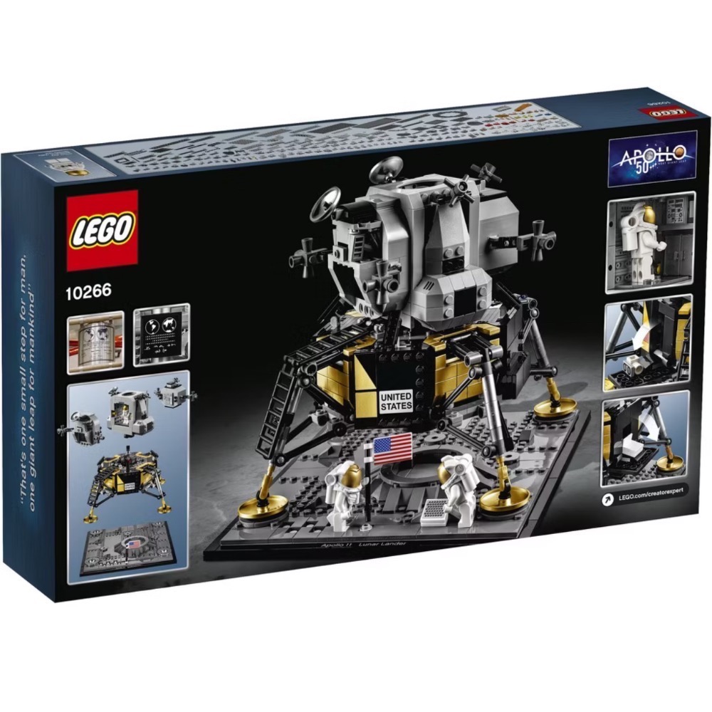 [阿基米鵝］LEGO 10266 NASA 阿波羅11 全新未拆（已絕版）-細節圖2