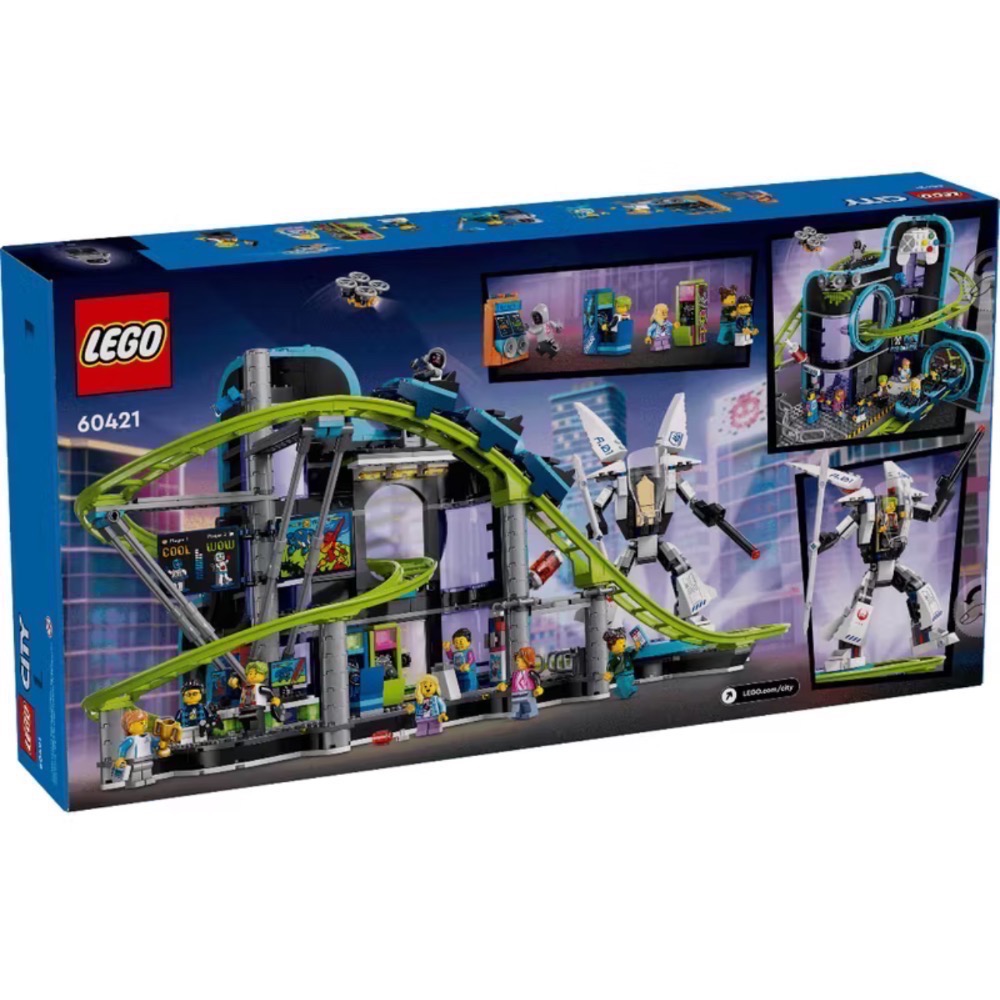 ［阿基米鵝］LEGO 60421 機器人世界雲霄飛車樂園 全新未拆-細節圖2