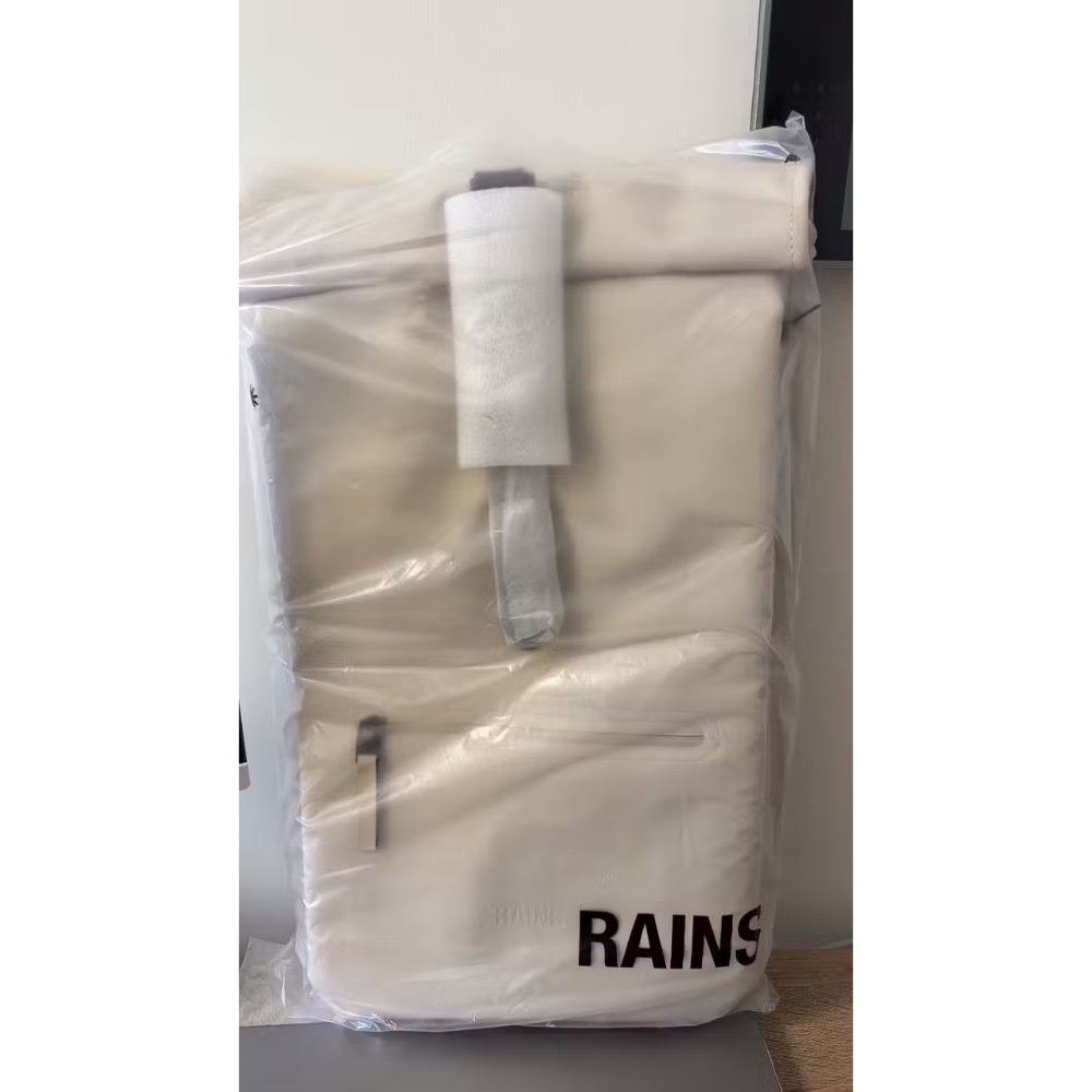 Rains 防水背包 18公升 米白-細節圖3