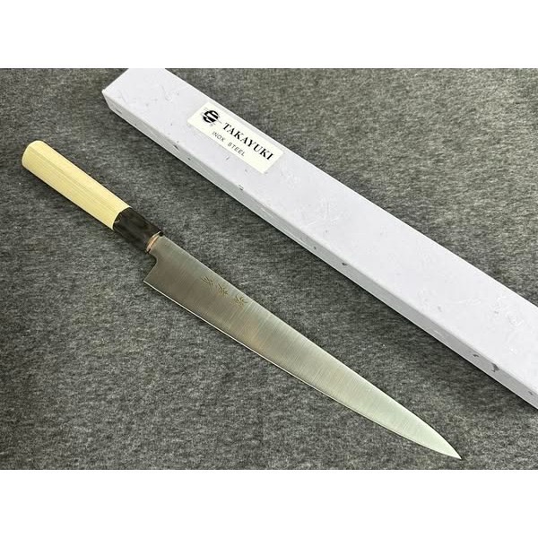 台中菜刀王日本堺孝行 INOX 鋼 和筋引 240mm ～全館超取免運～-細節圖3