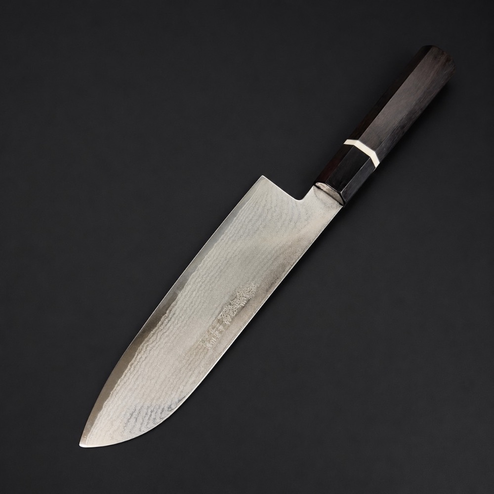 黑丹VG10大馬士革積層三德刀 18cm-細節圖2