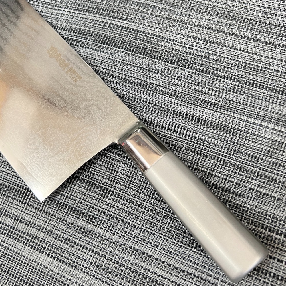 台中菜刀王出品～鐵八角大馬士積層3片 中式片刀 中華刀～全館超取免運～-細節圖2