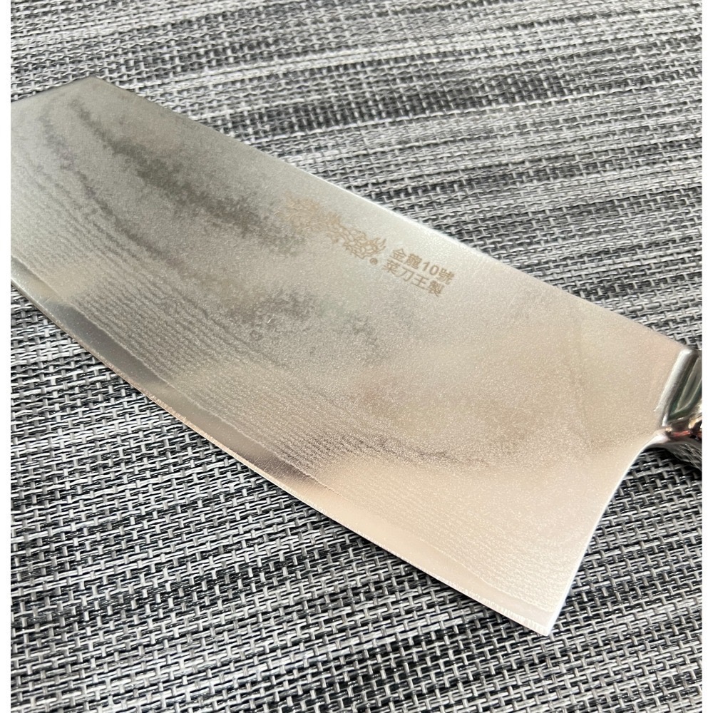 台中菜刀王出品 鐵八角大馬士革積層肉桂刀 ～全館免運～-細節圖2