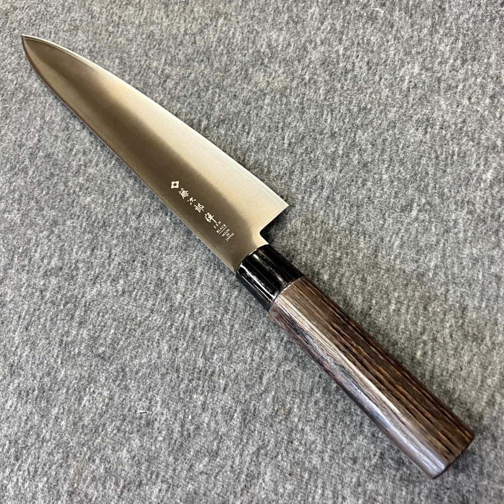 台中菜刀王 藤次郎 BLACK 黑禪 FD-1565 主廚刀 西式 牛刀 240mm ～全館超取免運～-細節圖2