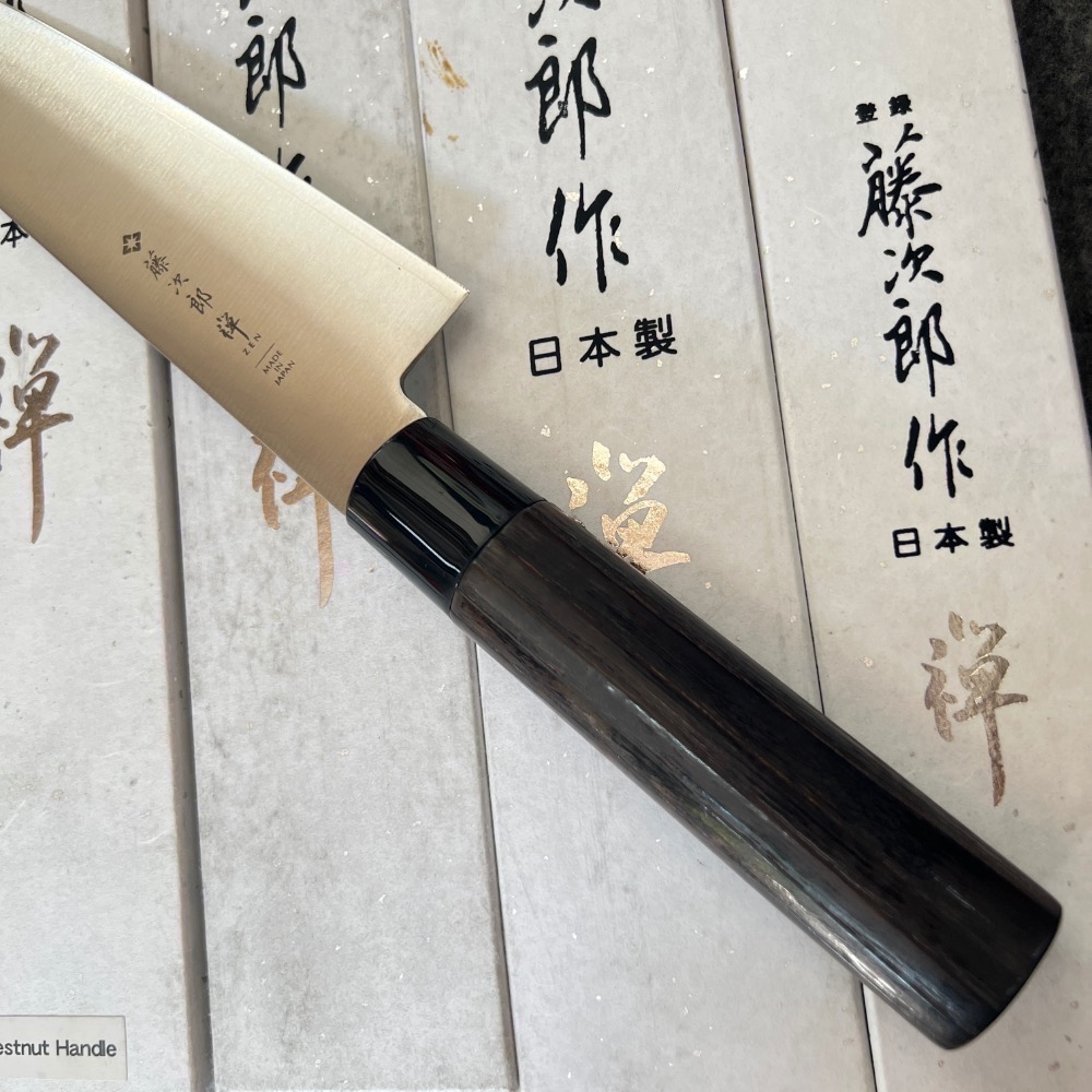 台中菜刀王 藤次郎 vg10 白禪 牛刀24cm 黑栗木柄 FD-565-細節圖2