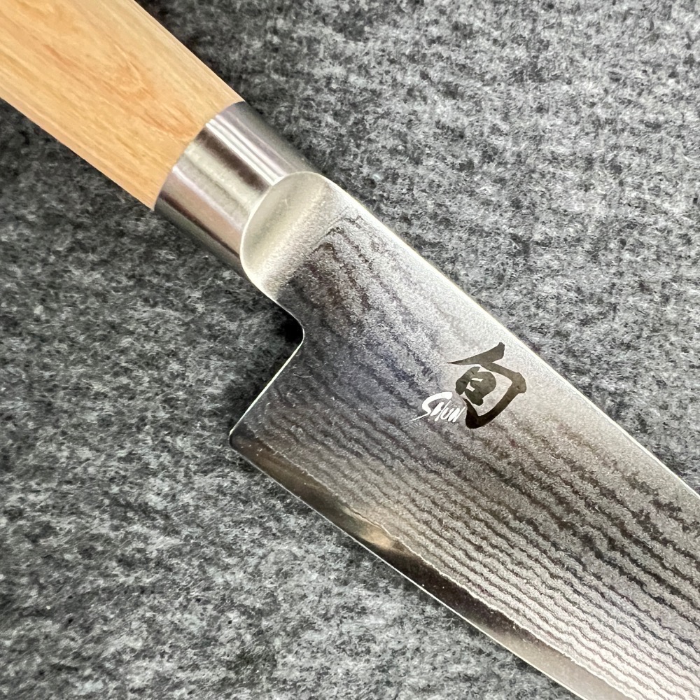 台中菜刀王 旬 DM0701W 大馬士革小刀 150mm（白花木柄）～全館超取免運～-細節圖3